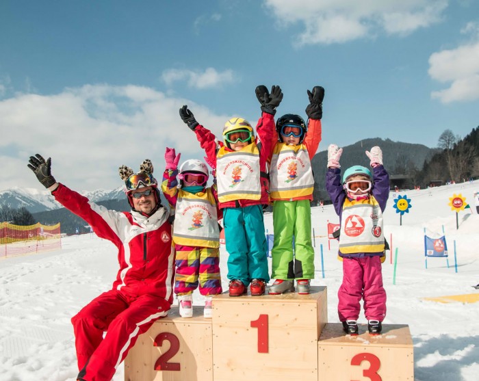 Siegerehrung im Kinderskikurs mit der Skischule Eben im Pongau