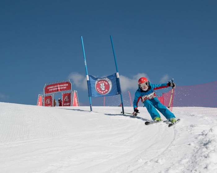 Skirennen am Monte Popolo